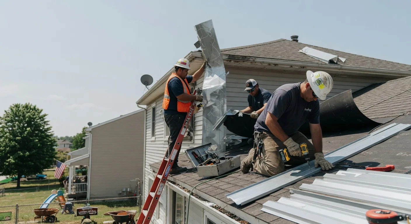Storm Damage Metal Roof Repair in Stantonville, TN